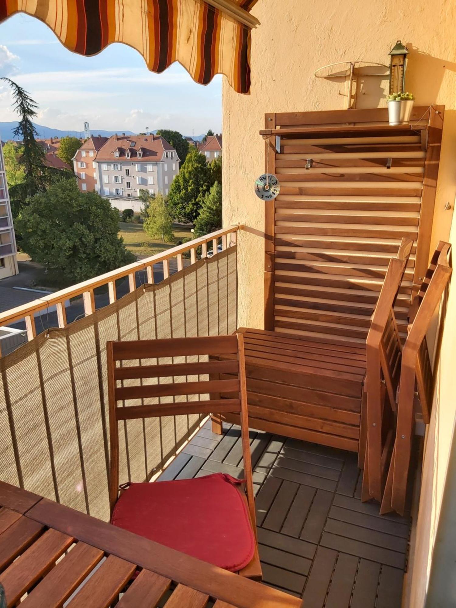 Ferienwohnung Le Marcellin Colmar - Garage - Terrasse Exterior foto